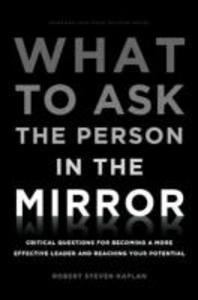  What to Ask the Person in the Mirror