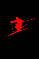  Airoski - The Crouch Ski Jump Red on Black Journal