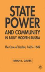  State, Power and Community in Early Modern Russia