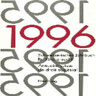  Schweizerisches Jahrbuch Fuer Kirchenrecht. Band 1 (1996). Annuaire Suisse de Droit Ecclesial. Volume 1 (1996)