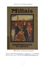  영국화가 존 에버렛 밀레이. Millais, by Alfred Lys Baldry