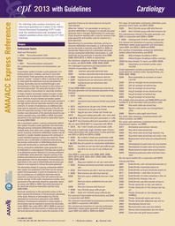  CPT 2013 Express Reference Coding Card Cardiology