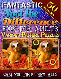  Fantastic Spot the Difference Book for Adults