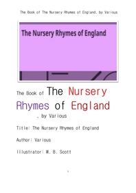  영국 잉글랜드의 전래동요. The Book of The Nursery Rhymes of England, by Various