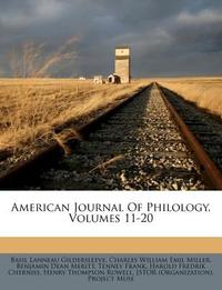  American Journal of Philology, Volumes 11-20
