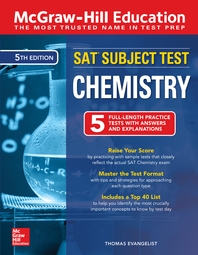  McGraw-Hill Education SAT Subject Test Chemistry, Fifth Edition