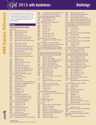  CPT 2013 Express Reference Coding Card Radiology/Er