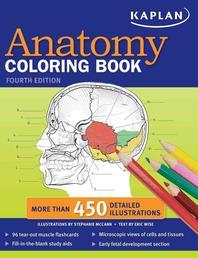  Kaplan Anatomy Coloring Book [With 96 Tear-Out Muscle Flashcards]