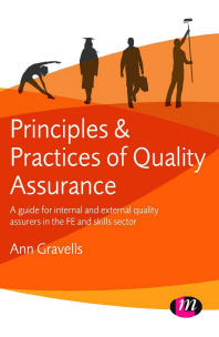  Principles and Practices of Quality Assurance