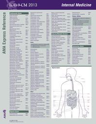  ICD-9-CM 2013 Express Reference Coding Card Internal Medicine