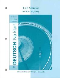  Laboratory Manual for Deutsch