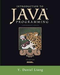  Introduction to Java Programming, Comprehensive Version