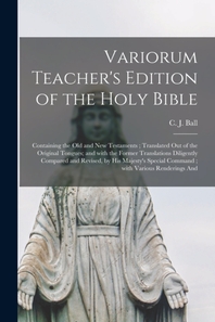  Variorum Teacher's Edition of the Holy Bible