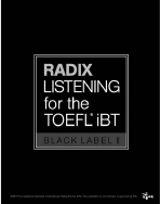  RADIX LISTENING for the TOEFL iBT Black Label 2(TAPE 별매)