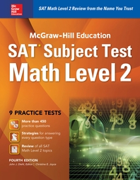  McGraw-Hill Education SAT Subject Test Math Level 2 4th Ed.