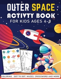  outer space activity book for kids ages 4-8
