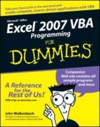  Excel 2007 VBA Programming for Dummies