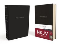  NKJV, Gift and Award Bible, Leather-Look, Black, Red Letter Edition