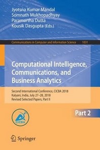  Computational Intelligence, Communications, and Business Analytics