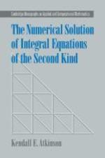  The Numerical Solution of Integral Equations of the Second Kind