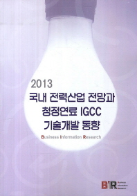 2013 국내 전력산업 전망과 청정연료 IGCC 기술개발 동향