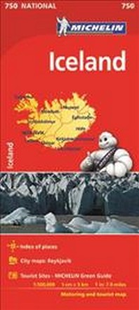  Iceland - Michelin National Map 0750 (Michelin National Maps)