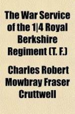  The War Service of the 1-4 Royal Berkshire Regiment (T. F.)