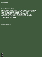  International Encyclopedia of Abbreviations and Acronyms in Science and Technology, Volume 16