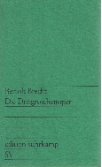 [수입] Bertolt Brecht: Die Dreigroschenoper 베르톨트 브레히트 세푼 오페라