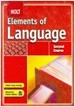 HOLT ELEMENTS OF LANGUAGE: SECOND COURSE [Hardcover]