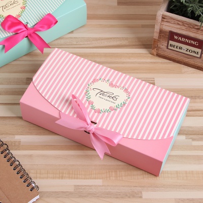  스트라이프 핑크 선물상자/기프트박스 선물포장
