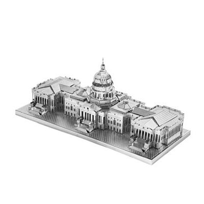  3D 입체 메탈 퍼즐 미니 미국 국회의사당 실버
