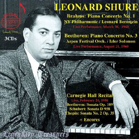 BRAHMS, BEETHOVEN: PIANO CONCERTO NO.1 & 3/ LEONARD BERNSTEIN