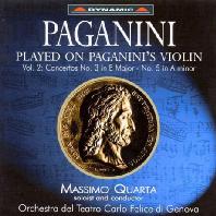  PLAYED ON PAGANINI`S VIOLIN VOL.2: VIOLIN CONCERTOS NOS.3&5/ MASSIMO QUARTA [파가니니 바이올린으로 연주한 파가니니 음악 2집: 바이올린 협주곡 3, 5번]
