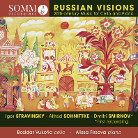  RUSSIAN VISIONS/ BOZIDAR VUKOTIC, ALISSA FIRSOVA [스트라빈스키, 슈니트케, 스미르노프: 첼로와 피아노를 위한 20세기 러시아 음악 - 보지다르 뷰코틱]
