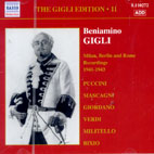  GIGLI EDITION VOL.11/ MILAN,BERLIN AND ROME RECORDINGS